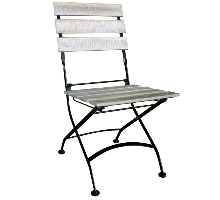 Metal Framed & Washed Folding Chair