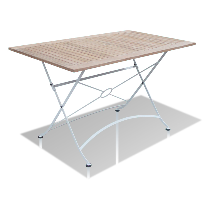 Flexible Rectagle Table with Metal Frame